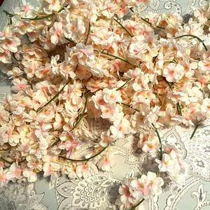Pink flower garland
